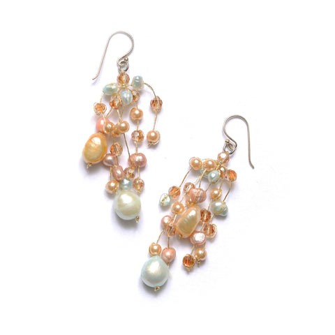 SKE10 : Silk & Stones Earrings